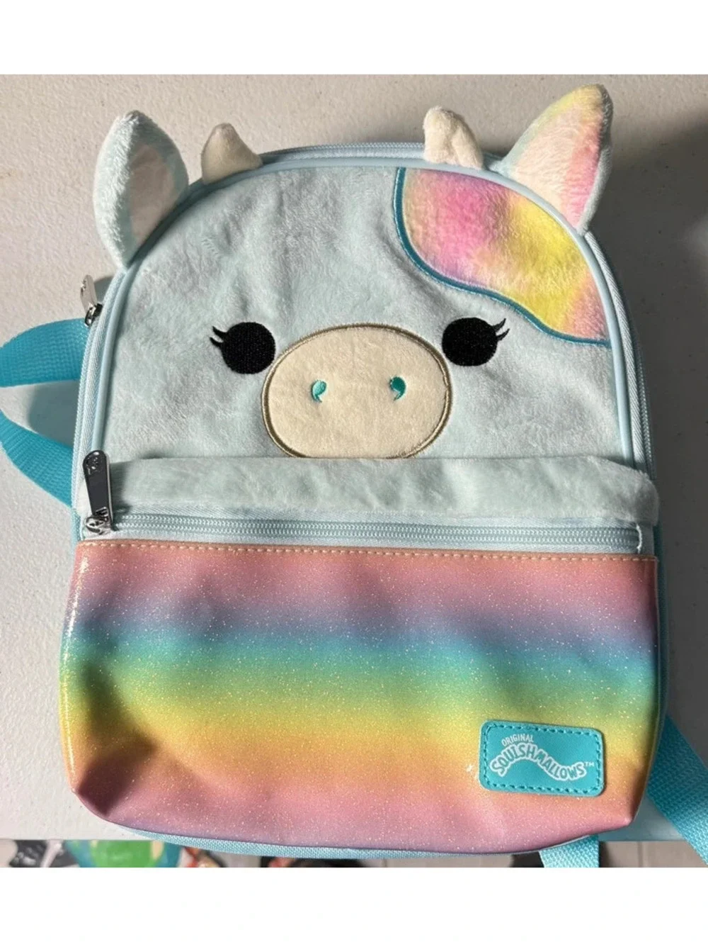 New Squishmallow Cow Mini Backpac Kids NEW Travel School
